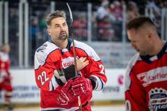 David Moravec při hokejové exhibici Česko - Slovensko v únoru 2023