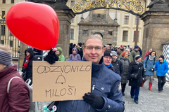 Nechceme na Hradě Babiše ani Zemana, říkali lidí na akci Milionu chvilek pro demokracii