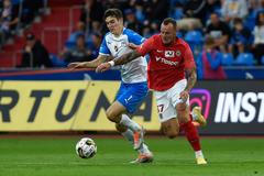 fotbal, Fortuna:Liga, 2022/2023, Brno - Ostrava, Karel Pojezný, Jakub Řezníček