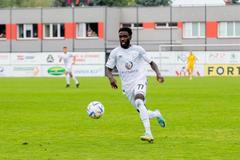 Vyškovský fotbalista Alexis Alégué Elandi