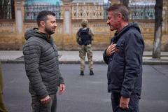 Volodymyr Zelenskyj, Sean Penn, 2022