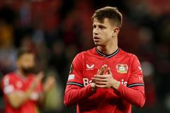 Europa League - Quarter Final - First Leg - Bayer Leverkusen v Union Saint-Gilloise Adam Hložek