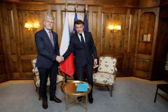 Petr Pavel a Emmanuel Macron v Mnichově.