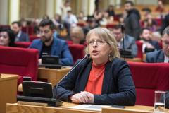 Hana Marvanová - Zasedání pražského zastupitelstva při volbě primátora Bohuslava Svobody ze SPOLU a nové Rady města