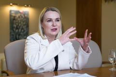 Ministryně obrany Jana Černochová při rozhovoru