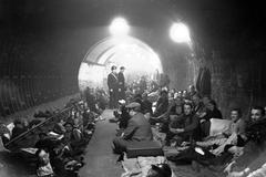 Londýn, nálety, 1940, úkryt