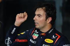 Sergio Pérez z Red Bullu slaví vítězství ve Velké ceně Saúdské Arábie F1 2023