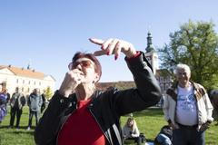 Slaný protest proti energií