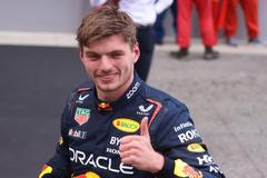 Max Verstappen z Red Bullu slaví vítězství ve VC Španělska F1 2023