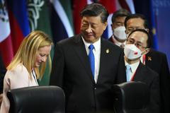 itálie giorgia meloni čína si ťin-pching