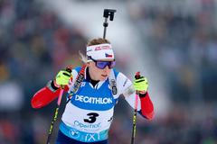 Markéta Davidová ve sprintu na MS v Oberhofu 2023