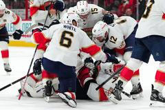 NHL: Stanley Cup Playoffs-Florida Panthers at Carolina Hurricanes