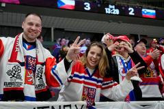 Čeští fanoušci na zápase Česko - Slovinsko na MS 2023