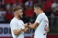 Jakub Blaszczykowski a Robert Lewandowski v zápase Polska s Německem