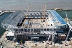 Everton Stadium under construction