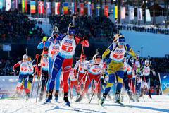 Start smíšených štafet na MS v Oberhofu 2023