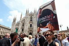 Silvio Berlusconi, pohřeb, Milán.