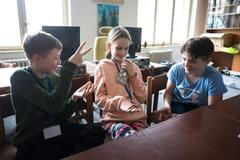 Ukrajinští uprchlíci v hotelu Legie v Praze