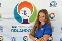 Lucia Čermáková na MS ve footgolfu v Orlandu