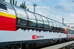 vlak, vagon, panoramatický, SBB, Švýcarské spolkové dráhy