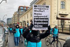 Baví mě nosit jídlo, ale peníze jsou hodně malé, říká protestující proti Woltu