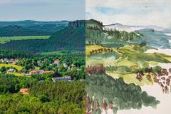 Malerweg, Saské Švýcarsko