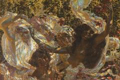 Vítězslav Mašek, obraz, Hra slunečních skvrn, dražba, aukce