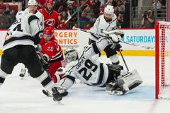 NHL: Los Angeles Kings at Carolina Hurricanes