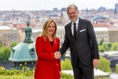 Giorgia Meloni, Petr Fiala