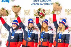 Předání olympijských medailí ze Soči 2014