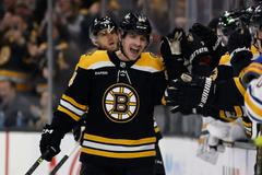 NHL: Buffalo Sabres at Boston Bruins, Jakub Lauko