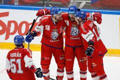 hokej, Euro Hockey Tour, České hry 2023, Česko - Švýcarsko, radost českých hokejistů