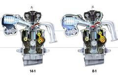 Motor s proměnnou kompresí