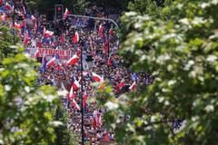 Polsko Varšava protest demokracie Občanská platforma 4. června 2023