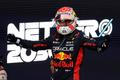 Max Verstappen z  Red Bullu slaví vítězství ve VC Španělska F1 2023