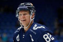 Harri Pesonen při zápase Česka s Finskem v Brně