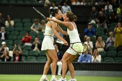 Sie Šu-wej a Barbora Strýcová, Wimbledon 2023