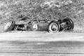 Havarované Ferrari Wolfganga von Trips v GP Itálie formule 1 1961