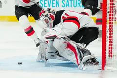 NHL: Stanley Cup Playoffs-New Jersey Devils at Carolina Hurricanes
