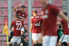 fotbal, Fortuna:Liga 2023/2024, Sparta - Plzeň, radost Sparty