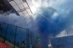 fotbal, Slovenský pohár, finále 2023, Trnava - Slovan Bratislava, sektor fanoušků Slovanu