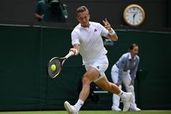 Jiří Lehečka v osmifinále Wimbledonu 2023