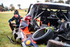 Esapekka Lappi (Hyundai) na trati Středoevropské rallye 2023