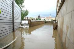 Zvýšená hladina Vltavy