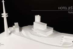 Architektura, Ještěd, alternativní podoba, model, Liberec