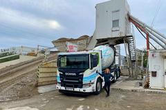 Elektrický domíchávač betonu Scania