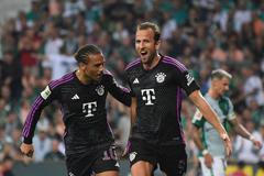 Leroy Sané a Harry Kane (Brémy - Bayern)