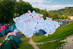 Vybrané kempy v Česku - Ikona