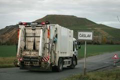 Město Čáslav a skládka, firma na zpracování odpadů AVE