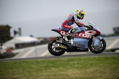 Filip Salač na motocyklu Moto2 týmu Gresini Racing při VC Austrálie 2023